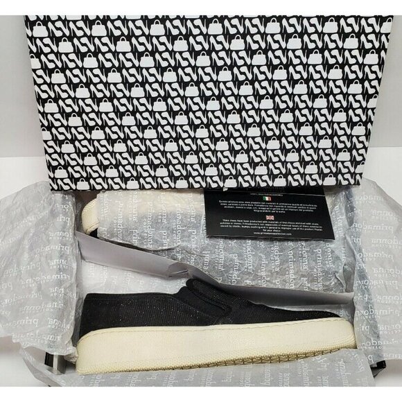 PRIMADONNA COLLECTION WOMEN BLACK SPARKLE SIZE EURO 38 SLIP ON NEW / BOX 44038 - Picture 11 of 12